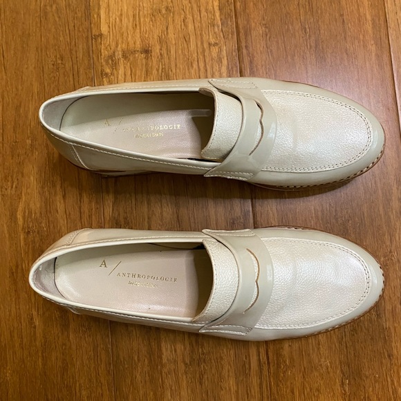 Anthropologie Ilana Platform Loafers in Cream, Size 37 - Picture 10 of 14
